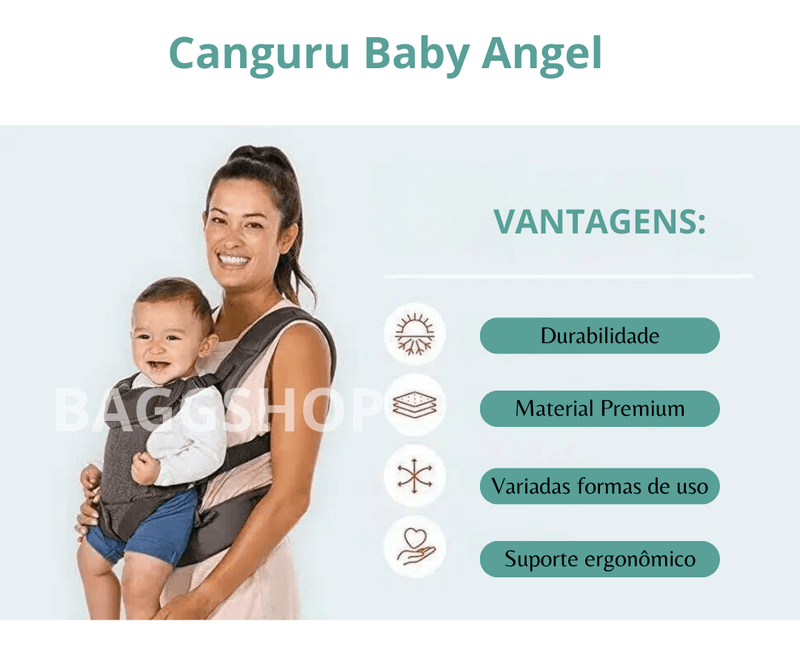 Canguru Baby Angel Ergonômico para Bebê - Maryê